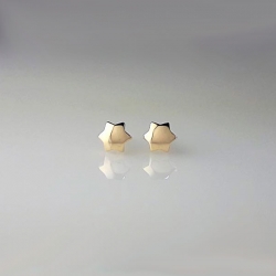 Pendientes- Eles- bebe-estrellita-lisa- Oro- amarillo- 9 Kilates