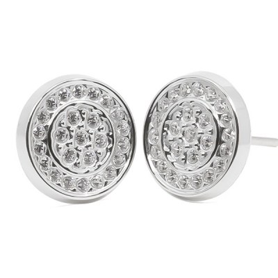 Pendientes- Eles- mujer-redondo-circonitas-Oro-blanco-18K