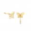 Pendientes- Eles- bebé- mariposa-circonitas- Oro- amarillo-18K