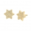 Pendientes Eles- niña-estrella- circonitas- Oro- amarillo- 18K
