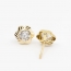 Pendientes- Eles- niña-margarita- circonita- Oro- amarillo- 18K