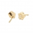 Pendientes- Eles- niña-margarita- circonita- Oro- amarillo- 18K