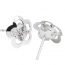 Pendientes-Eles-mujer-flor-calada-circonita-Oro-Blanco-18K